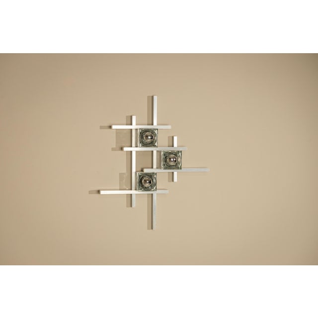 Wall Lamps in Aluminum by Gaetano Sciolari, Italy, 1970s, Set of 2 For Sale - Image 11 of 18