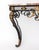 Late 20th Century Louis XV Style Marble Top Gilt and Ebonized Console For Sale - Image 5 of 8
