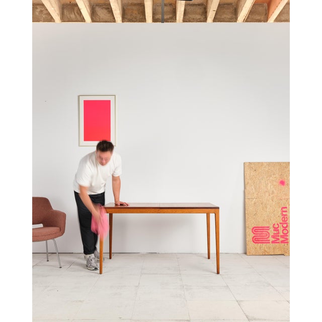 Mid-Century German Extendable Dining Table in Teak and Oak by Hartmut Lohmeyer for Wilkhahn, 1960s For Sale - Image 13 of 18