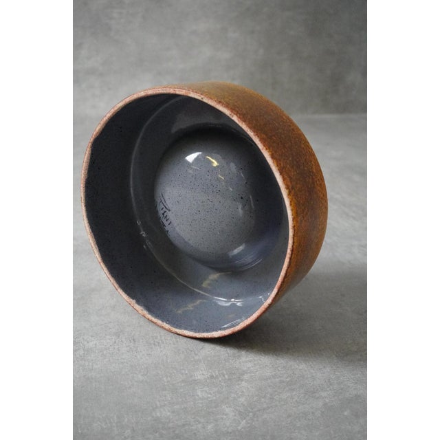 Ceramic Mid-Century Italian Ceramic Bowl by Giancarlo Piani, Faenza, 1970s For Sale - Image 7 of 9