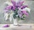Beautiful antique still life oil paintings on lilacs on canvas. The painting is wonderfully executed and signed in the...