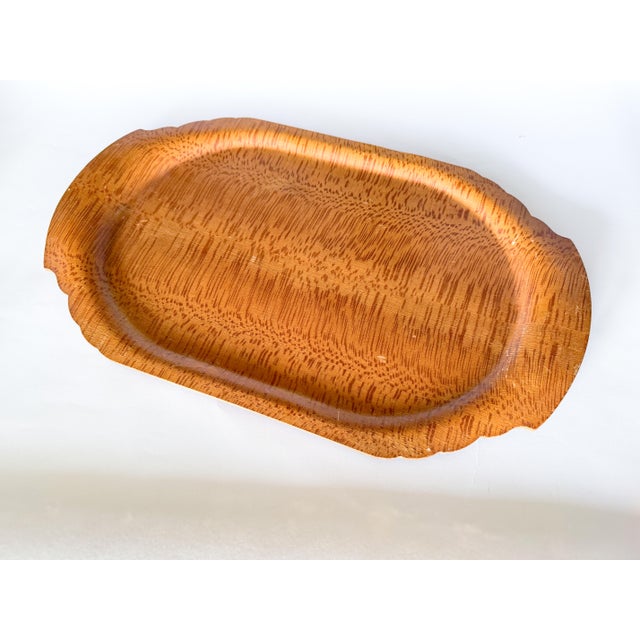 1930s Art Deco Bentwood Quartersawn Sycamore Breakfast Tray For Sale - Image 10 of 12