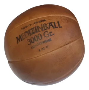 Vintage Leather Medicine Ball