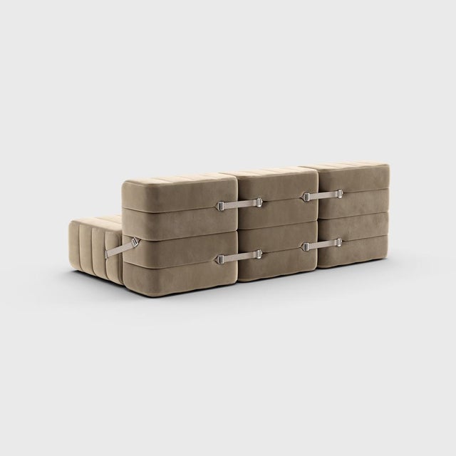 Contemporary Curt Modular Set Flexible Three-Seater Sofa by Ambivalenz, Set of 6 For Sale - Image 3 of 5