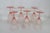 Early 20th Century Early 20th Century Pink Stem Depression Glass Ribbed Glassware Wine Water Drink Goblets 4752b - 6pc For Sale - Image 5 of 15