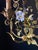 Metal Iron and Ceramic Chandelier, 1960s For Sale - Image 7 of 12