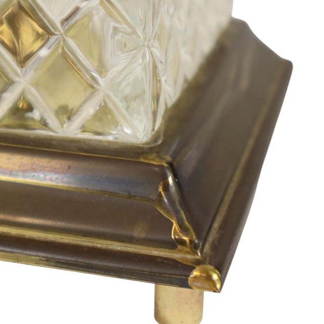 Vintage Glass Table Lamp, 1970s For Sale - Image 12 of 14