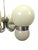 Chandelier with Double Opal Glass Spheres, 1970s For Sale - Image 4 of 14