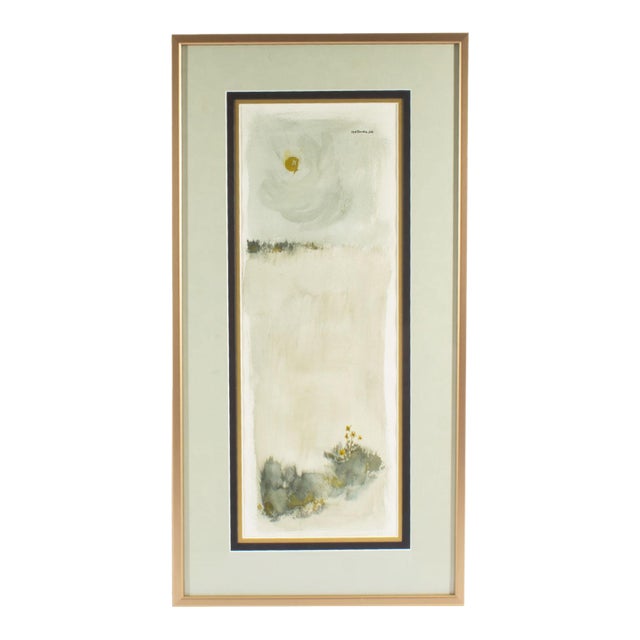 1964 Watercolor Landscape Painting by James VerDoorn For Sale