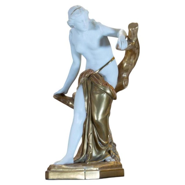 Nude Bather Surprised in the style of Sir Thomas Brock for Royal Worcester, 1921 For Sale - Image 13 of 13