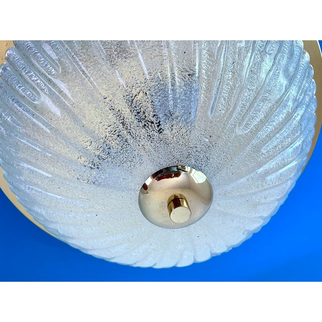 1960s Large Vintage Glass Hanging Light from Schröder, 1960s For Sale - Image 5 of 16