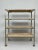 Vintage industrial shelf rack made of metal and wood. The original metal part was rescued from a factory in former...