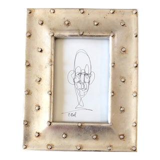 Original Cody Orrell Small Giacometti Style Ink Drawing Photo Frame For Sale