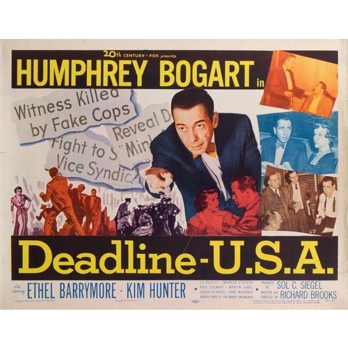 Modern Vintage 20th Century-Fox Deadline – U.S.A Poster Collage, 1952 For Sale - Image 3 of 5