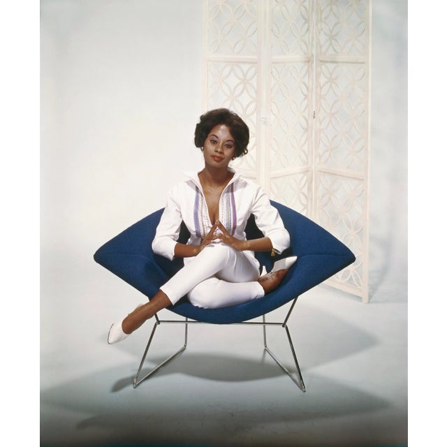 Young Woman Sitting on Armchair' Contemporary Archival Color Photograph Print From the Original Negative by Tom Kelley - 16x20 For Sale