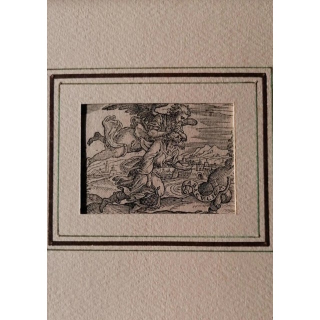 Abacuch is an original modern artwork realized in the first half of the 19th Century. Original etching on paper....