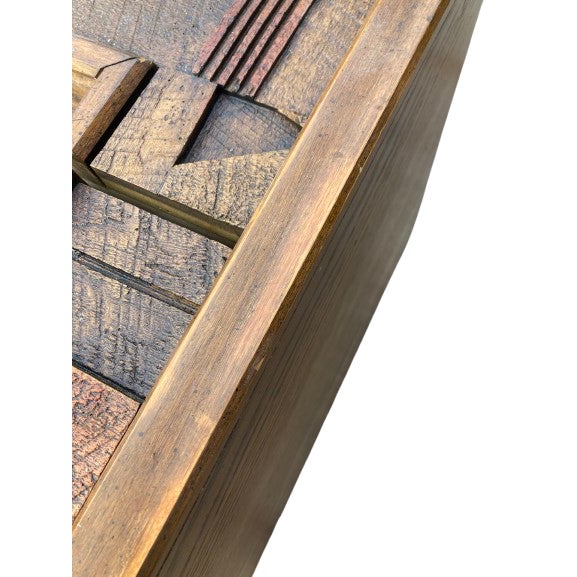 Lane  brutalist 1970’s Mid-Century Modern Oak Lane Brutalist Sideboard For Sale - Image 4 of 12