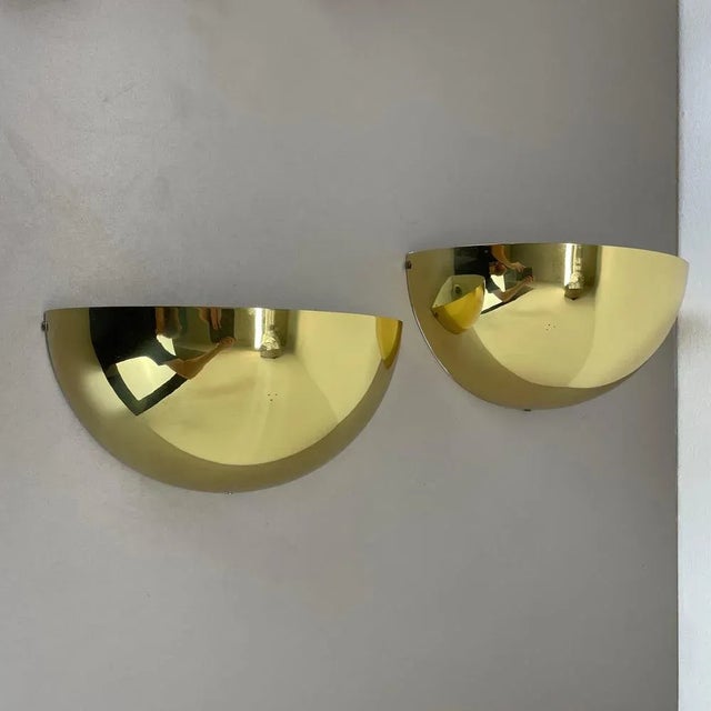 Brass Wall Light Sconces in the manner of Stilnovo and Sciolari for Bankamp Leuchten, Germany, 1980s For Sale - Image 6 of 18
