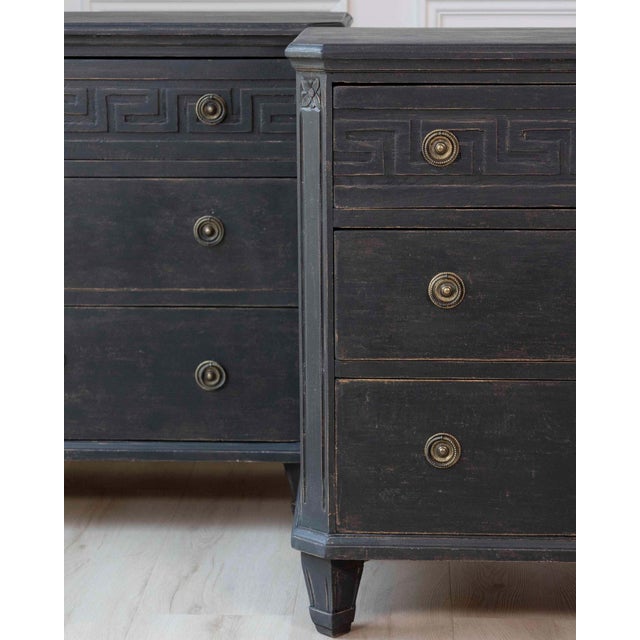 Pair of Swedish 19th Century Painted Chests of Drawers, c. 1850 For Sale In Atlanta - Image 6 of 11