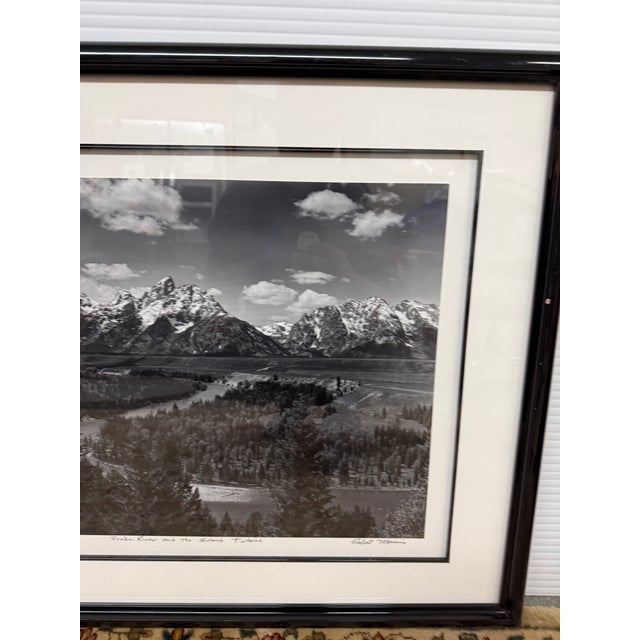 Realism Robert Morris Snake River and the Grand Tetons Near Jackson, Wyoming B/W Limited Photography, Certificate For Sale - Image 3 of 11