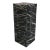 Vintage Postmodern Black and White Marble Pedestal For Sale