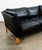 Mid 20th Century Danish Modern Sofa Couch 3 Seat Borge Mogensen Leather Black Settee For Sale - Image 10 of 12