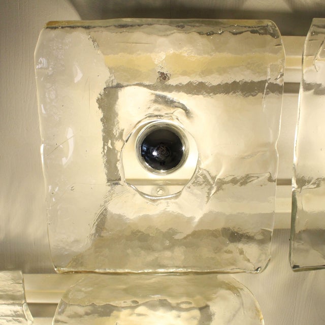 Glass Wall Lighs t by Carlo Nason Kalmar Franken, 1960s, Set of 2 For Sale - Image 9 of 13