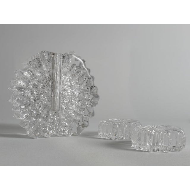 Gold Nautilus Art Glass Vase and Candlesticks by Willy Johansson, Norway, 1960s, Set of 3 For Sale - Image 8 of 18