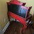 Early 20th Century Japanese Red Lacquer Kamakura-Bori Writing Desk and Chair Set Beautiful Floral Motif For Sale - Image 10 of 18