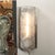 Silver Art Deco Molded & Frosted Glass W/ Abstract Cubist Geometric Motif Sconces For Sale - Image 8 of 18