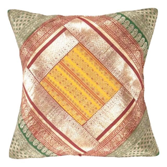 Pasargad DC Sari Silk Square Pillow Case For Sale