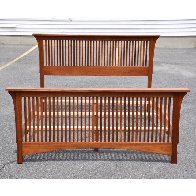 QueenSized Stickley Mission Cherry Bed Chairish