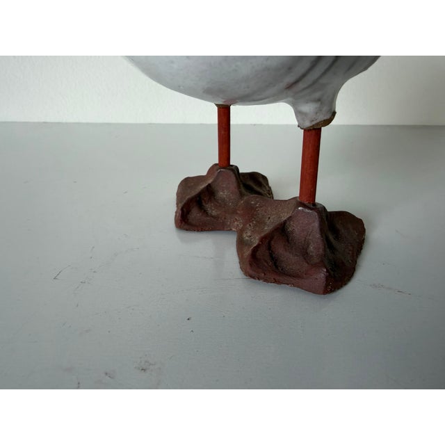 Ceramic Susan Davis Cape Cod Art Pottery Handcrafted Seagull Bird Sculpture, Signed For Sale - Image 7 of 12