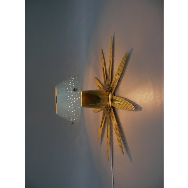 Sunburst Ceiling or Wall Light by Ernest Igl for Hillebrand, 1950s For Sale - Image 10 of 18