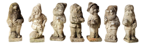 19th Century French Stone Seven Dwarfs Statues (Set of 7)