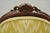 Antique French Louis XV Style Carved Walnut Yellow Fabric Boudoir Lounge Chair For Sale - Image 13 of 14