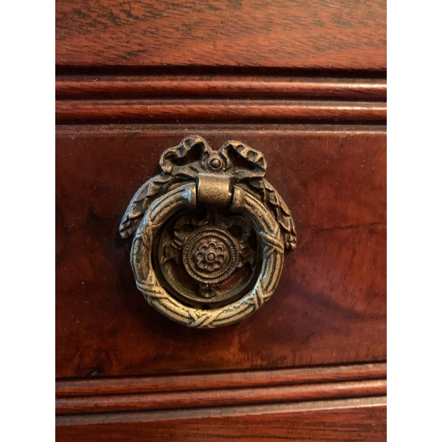 Wood Late 20th Century Victorian Eastlake Petite Drop Front Secretary Desk For Sale - Image 7 of 18