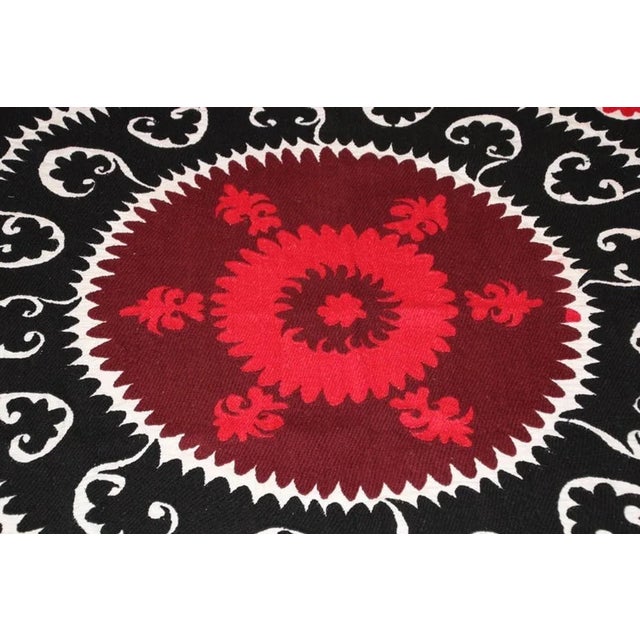 Contemporary Vintage Samarkand Suzani, Uzbekistan For Sale - Image 3 of 13