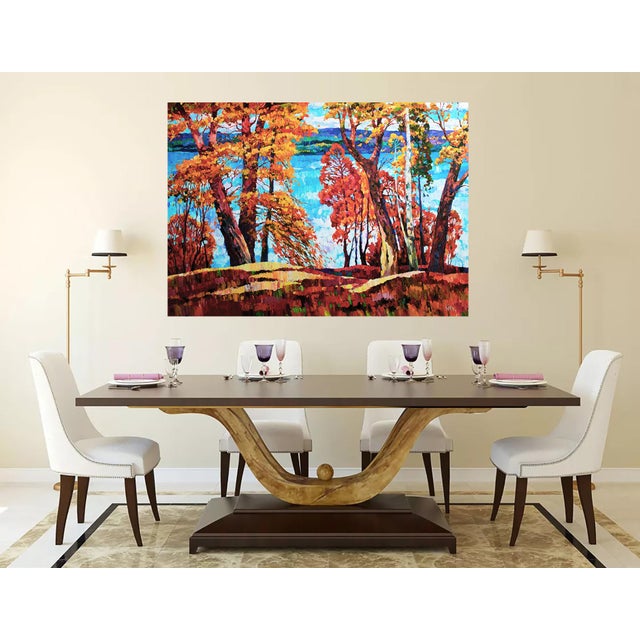 A big river. Artist Andrei Sitsko In this painting, I sought to capture the fiery essence of autumn, blending...