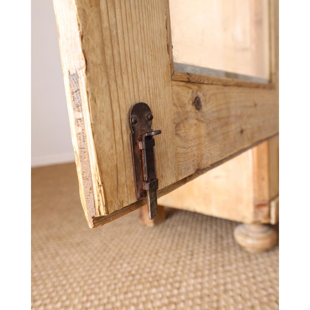 Antique English Pine Glazed Cabinet With Drawers - Circa 1860 For Sale - Image 12 of 18