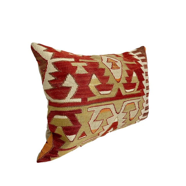 Vintage Kilim Oversized Pillows For Sale - Image 4 of 10