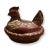 Vintage Hull Pottery Large Brown Ware Chicken Tureen For Sale - Image 4 of 4