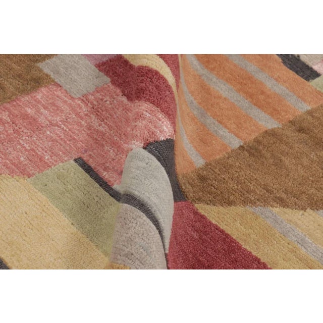 Rug & Kilim’s Oversized Scandinavian Style Rug With Polychromatic Pattern For Sale - Image 9 of 10
