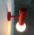 Mid-Century Modern Minimalist Red Wall Lamps, Set of 2 For Sale - Image 11 of 18