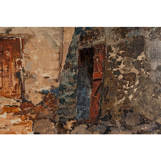 Ezelino Briante, Alley in Capri, 1920s, Oil on Canvas For Sale - Image 6 of 18