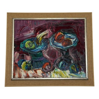 Roy, Still Life, 1969, Oil on Canvas, Framed For Sale