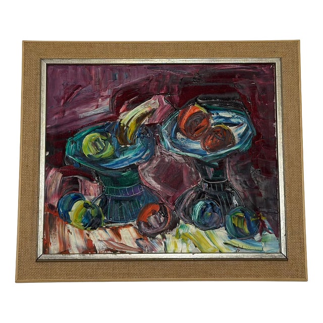 Roy, Still Life, 1969, Oil on Canvas, Framed For Sale