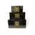Asian Style Black Jewelry Boxes - Set of 3 For Sale In New York - Image 6 of 6