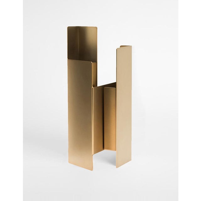 Fugit Vase in Matte Bronze by Matteo Fiorini for Mason Editions For Sale - Image 4 of 4