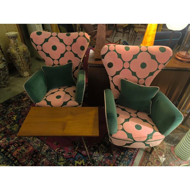 Patterned Armchairs, 1950s, Set of 2, in Flawless conditions. Designed 1950 to 1959